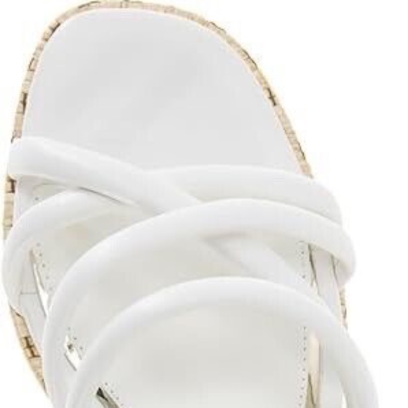 New Kenneth Cole Women's Daphne Heeled Sandal White Strappy Size 8 M Shoes - Picture 4 of 9